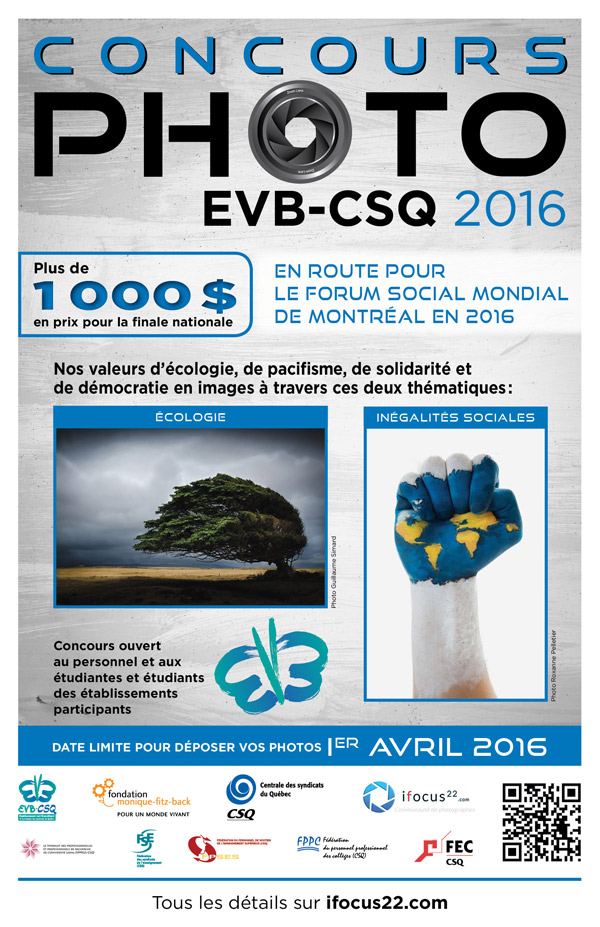Participez au concours photo EVB-CSQ 2015